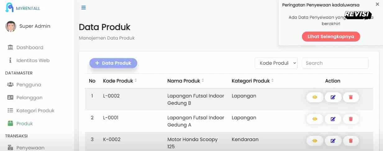 Halaman Produk