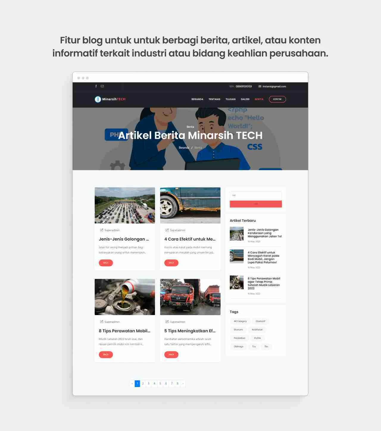 Fitur Blog