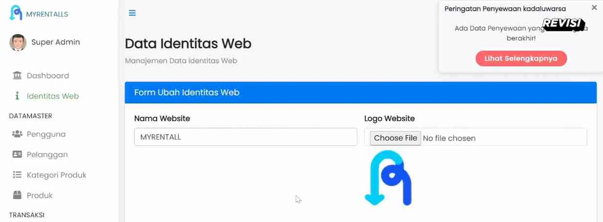 Halaman Identitas Web